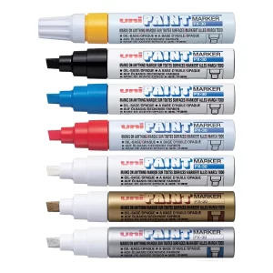 UNI Mitsubishi PAINT PX-30 – lakový popisovač, seříznutý hrot 4,0–8,5 mm, světlostálý inkoust