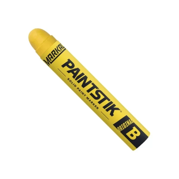 Markal Paintstik B – popisovací tyčinka Ø 17 mm, pro mastné, mokré i rezavé povrchy - žlutá