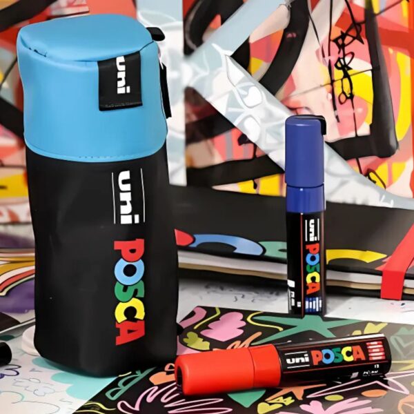 POSCA penál – černo-modré pouzdro