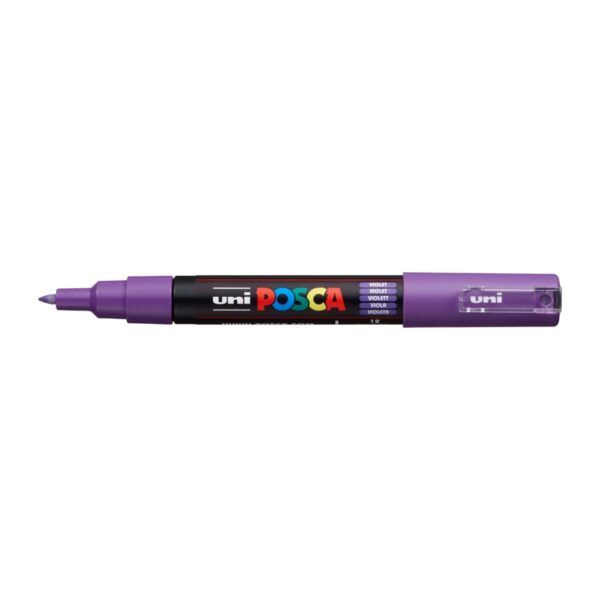 Posca PC-1M Akrylový popisovač – extra tenký hrot (0,7–1 mm) - fialová